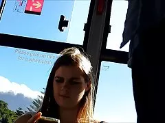 Upskirt cutie trosan tease
