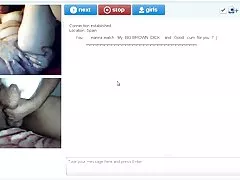 Chatrandom: spanska milf få min cum medan gnugga fitta