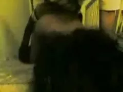 Gangbang och doggy på trappan