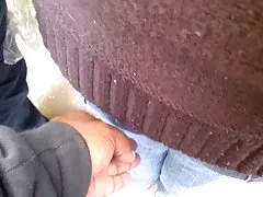 Tonåring fingrar i mogen culona