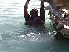 Mig på stranden